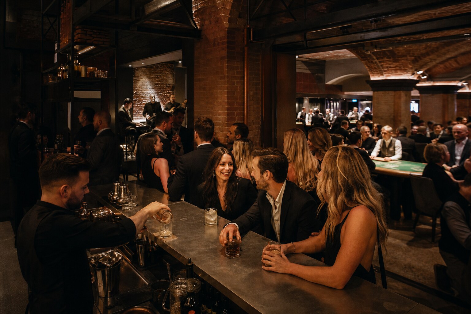 The late-night bar adjoining the Casino